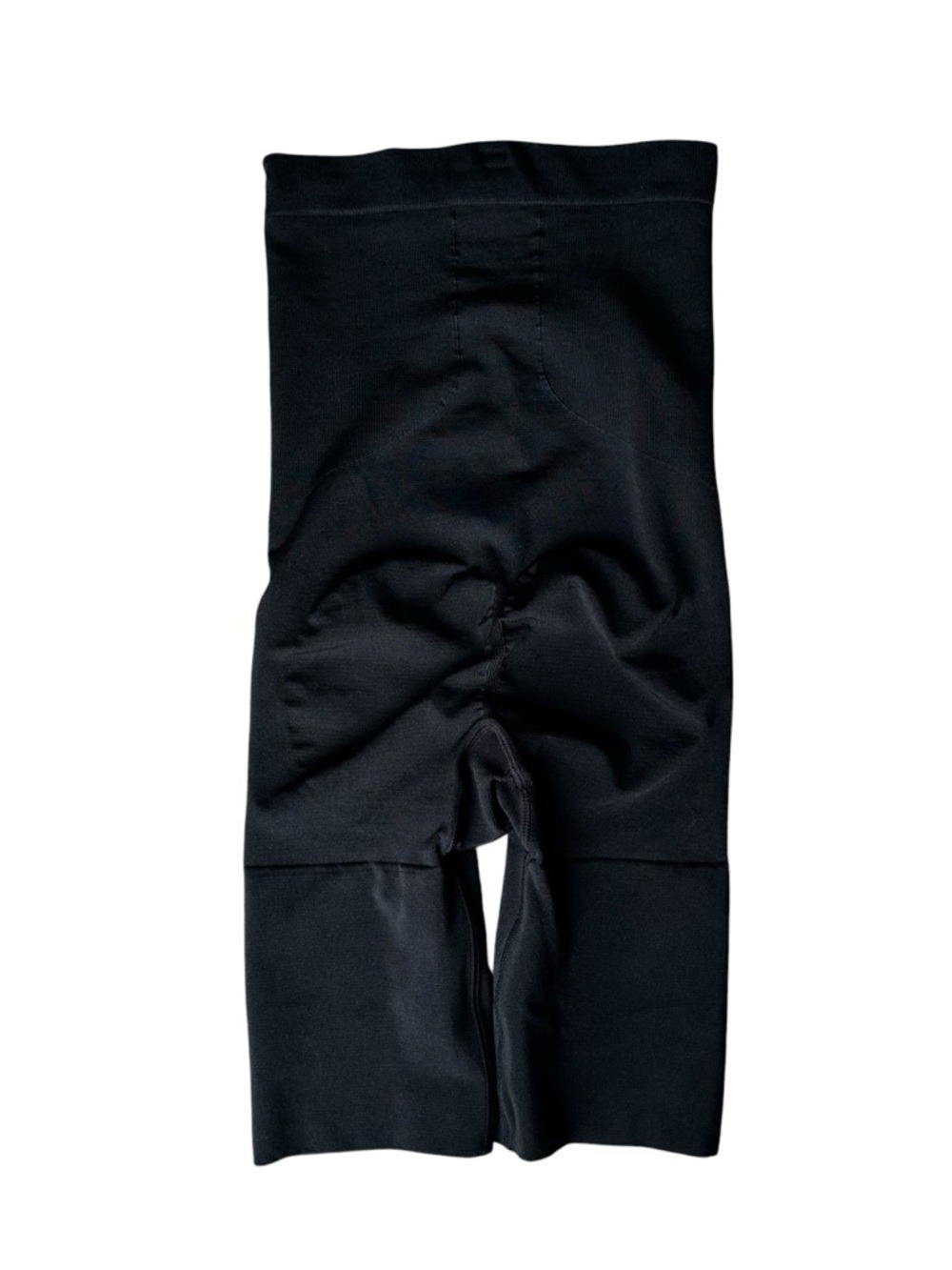 SPANX Mid Thigh Shaping Shorts High Rise Tummy Control Shapewear Black Small - Picture 3 of 5